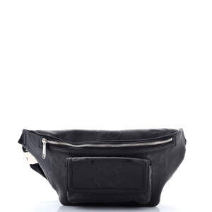 Gucci Front Pocket Belt Bag Jumbo GG Embossed Leather